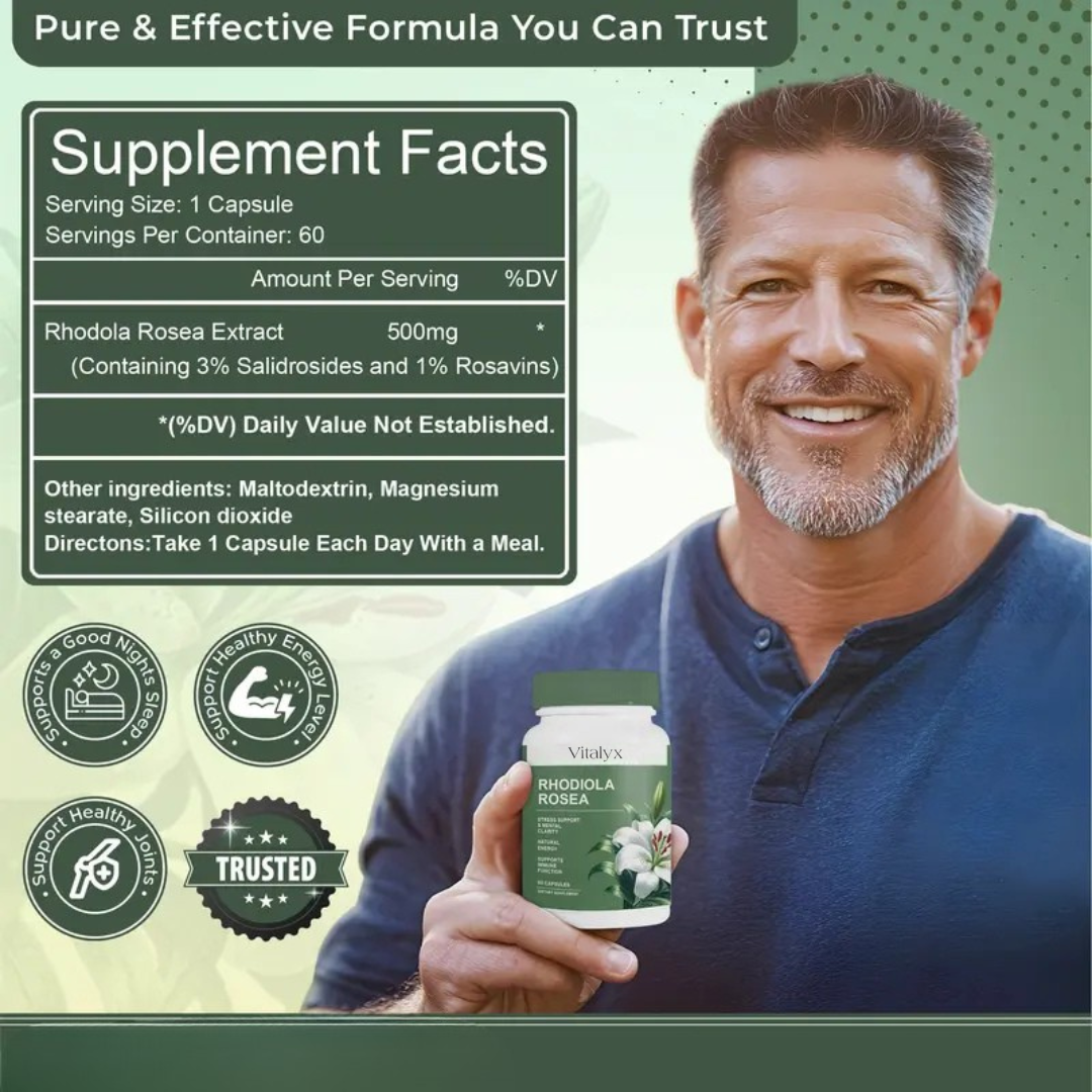 Vitalyx™ Rhodiola Rosea Capsules